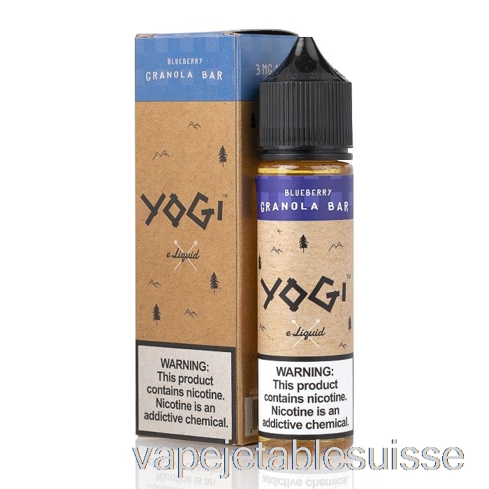 Vape Suisse Barre Granola Myrtille - E-liquide Yogi - 60ml 6mg